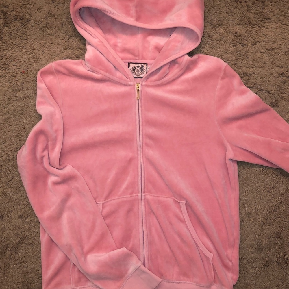 Juicy couture velour zip up hoodie